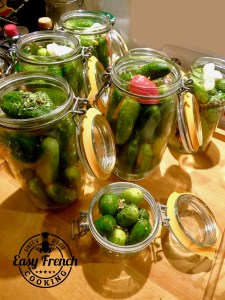 Gherkins in the jar - easyfrenchcooking.com