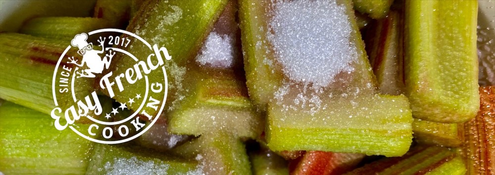 Rhubarb in sugar - easyfrenchcooking.com