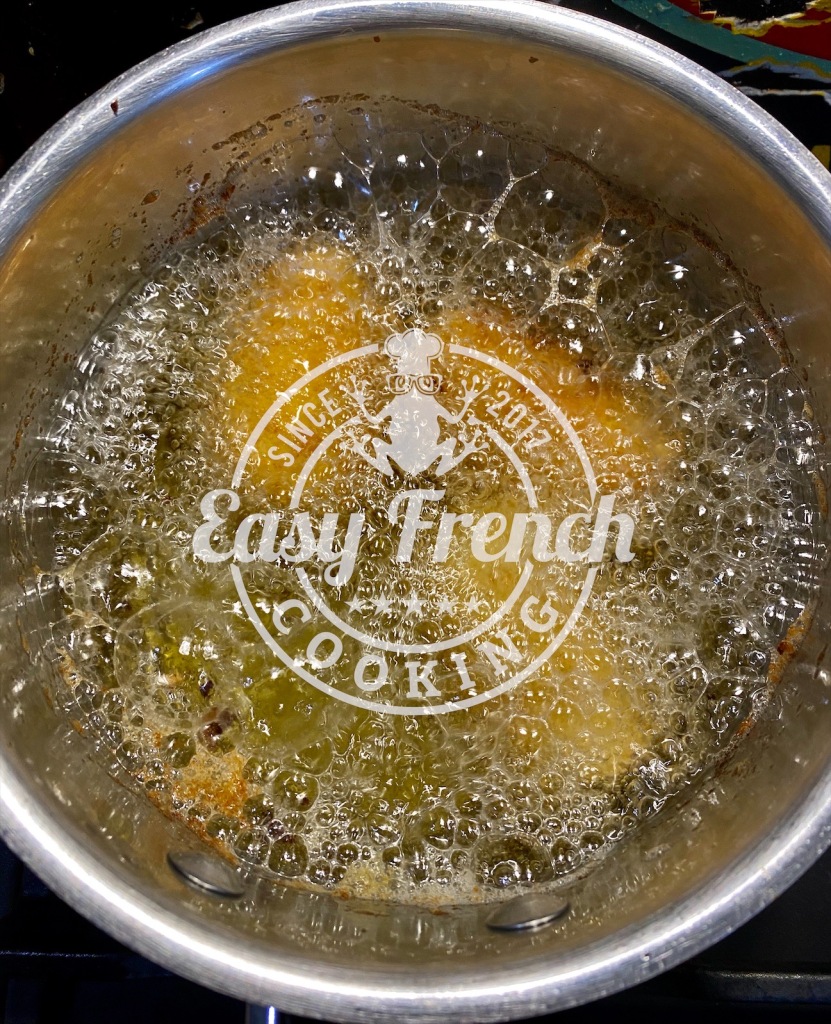 Frying the potatoe croquettes - easyfrenchcooking.com