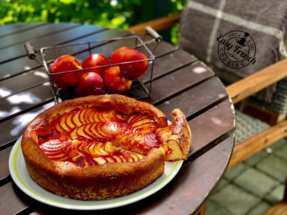 Nectarines brioche tart 2 - easyfrenchcooking.com